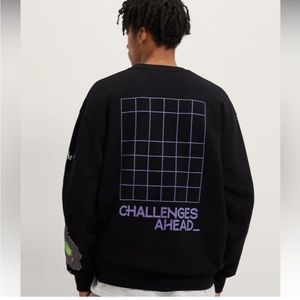 Zara Challenges Ahead Crewneck Sweatshirt